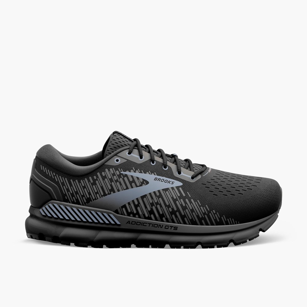 Chaussures Running Route Brooks Addiction 15 Noir Noir Homme | SOT-8931672